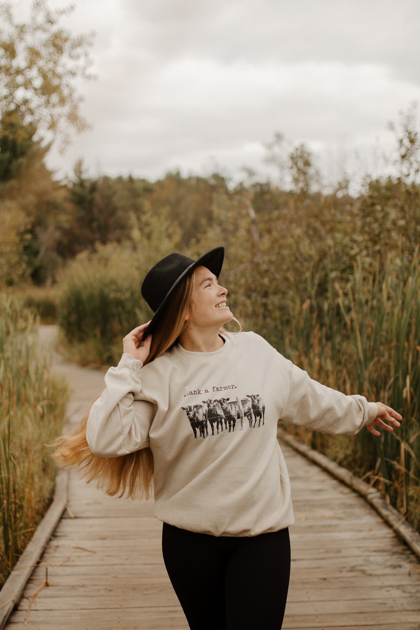 Thank a Farmer Crewneck Sweatshirt