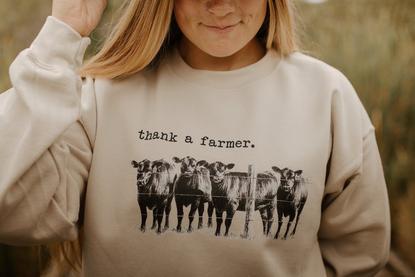 Thank a Farmer Crewneck Sweatshirt