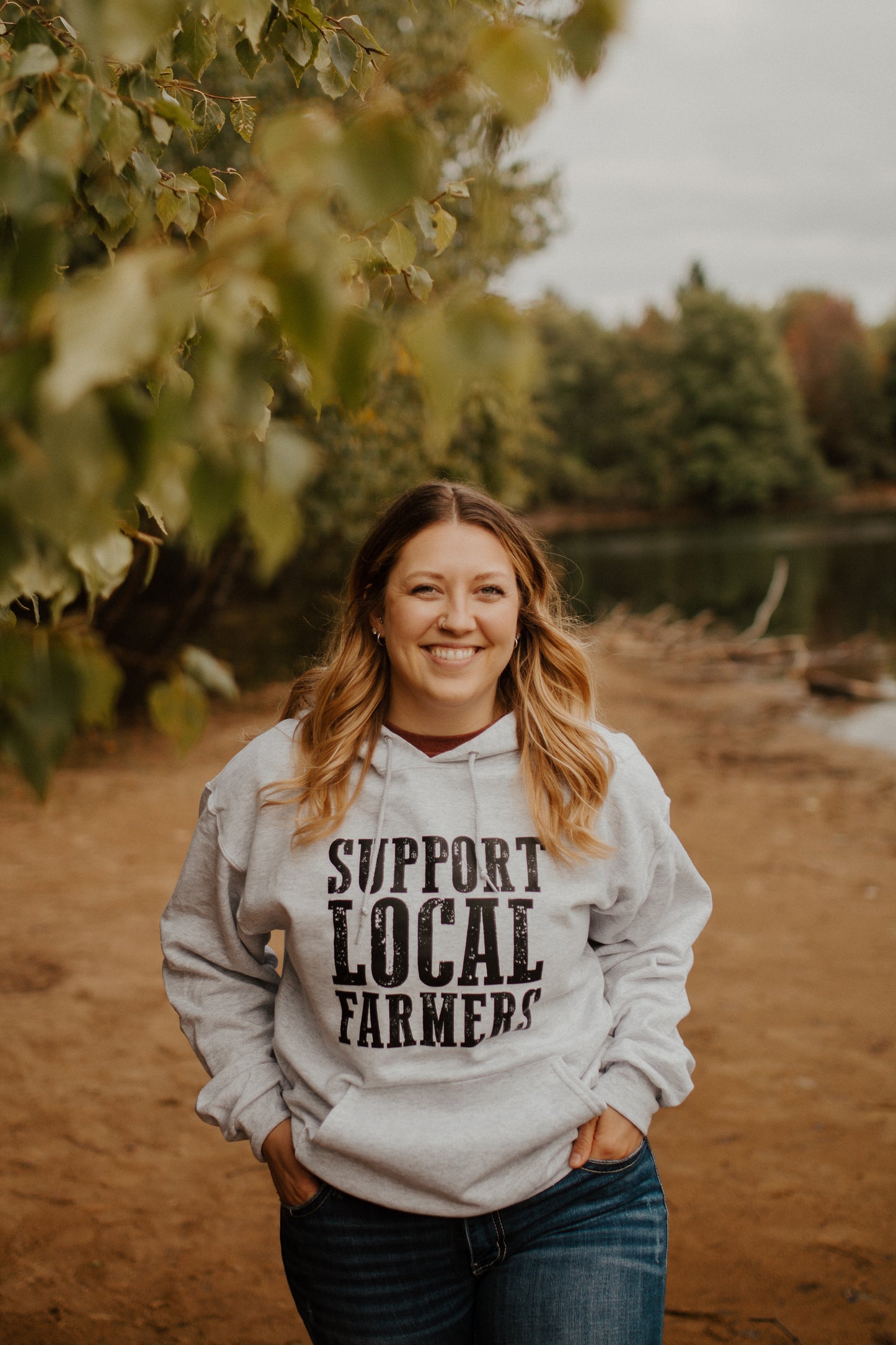 Support Local Farmers Hooded Sweatshirt
