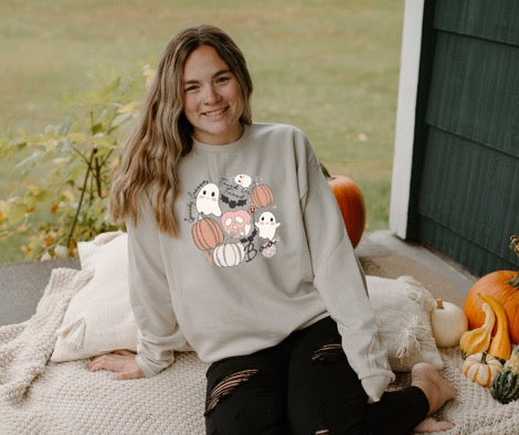 Trick or Treat Boo Crewneck