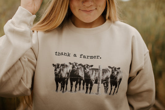 Thank a Farmer Crewneck Sweatshirt